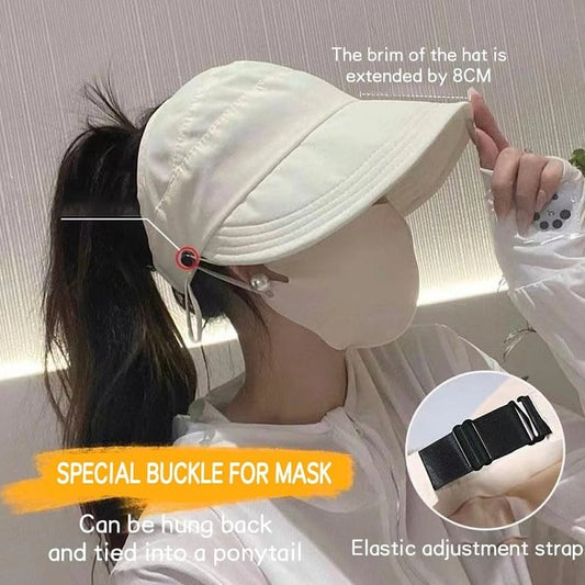 Casquette Ajustable de Soleil des Femmes pour Queue de Cheval