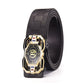 📢📢60 %  DE RÉDUCTION !! ⏰🐊Ceinture en cuir pour homme avec motif crocodile raffiné, boucle automatique et fabriquée en cuir de vachette.