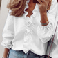 👚 56% DE RÉDUCTION! ✨ Chemisier à Volants 2026 – Manches Longues Lanterne, Coupe Ample & Style Doux pour Printemps-Automne 🌸