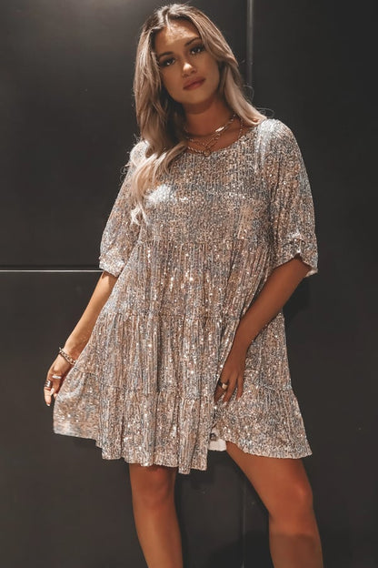 Robe Décontractée Mignonne à Paillettes pour la Fête et les Vacances🌈