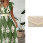 🎑55 % de réduction ✨Robe longue fluide à col en V et imprimé baroque pour femme