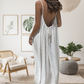 💐 PROMO LIMITÉE -56% ! 🌸 Robe Longue Décontractée Femme – Dos Nu Nœud, Bretelles Réglables, Coupe Ample & 6 Couleurs S–2XL 👡