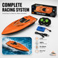 🎮PROMO FLASH 54%🚢Bateau Radiocommandé Haute Vitesse 2.4GHz – Double Moteur, Coque Étanche, 2 Couleurs, 27cm, Parfait pour Piscine & Lac⚡