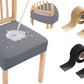 📢📢 3+3 GRATUITS⏰Housse de chaise hydrofuge à motif jacquard en losanges – Pour chaises de salle à manger, d'hôtel et de maison 🪑✨