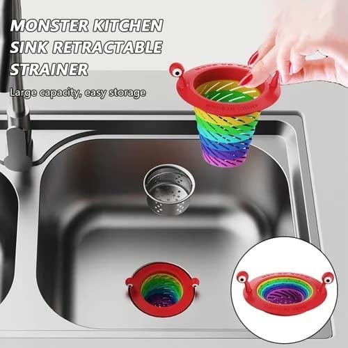 📢📢56% DE RÉDUCTION !! ⏰ Filtre de Bonde Extensible pour Cuisine – Retient les Débris Alimentaires et Aide à Prévenir les Bouchons