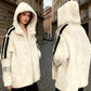 🧥 60% DE RÉDUCTION! ✨ Manteau Décontracté à Capuche Zippé en Peluche pour Femme - Doublure Polaire avec Poche Cachée pour un Style Confortable et Chaud ❄️🛍️