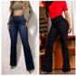 🔥 52% de réduction ! ⏰ Jean Évasé Taille Haute en Stretch – Silhouette Allongée, Confort Extensible & Look Élégant Toute la Journée 👖✨