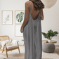 💐 PROMO LIMITÉE -56% ! 🌸 Robe Longue Décontractée Femme – Dos Nu Nœud, Bretelles Réglables, Coupe Ample & 6 Couleurs S–2XL 👡