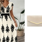 🎑55 % de réduction ✨Robe longue fluide à col en V et imprimé baroque pour femme