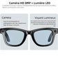 👓✨Lunettes caméra AI Smart 4K, vidéos HD 1080P, verres photochromiques, ultra grand-angle anti-vibration, enregistrement Vlog, traduction IA, assistant vocal IA, oreilles libres, transmission Wi‑Fi, contrôle de la musique