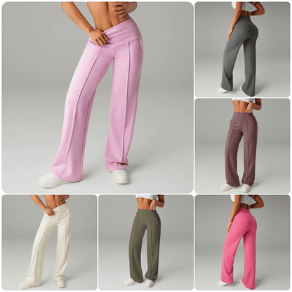🎁2026 Nouveautés 50 % DE RÉDUCTION👖50 000+ VENDUS💕Pantalon droit ample uni pour femme