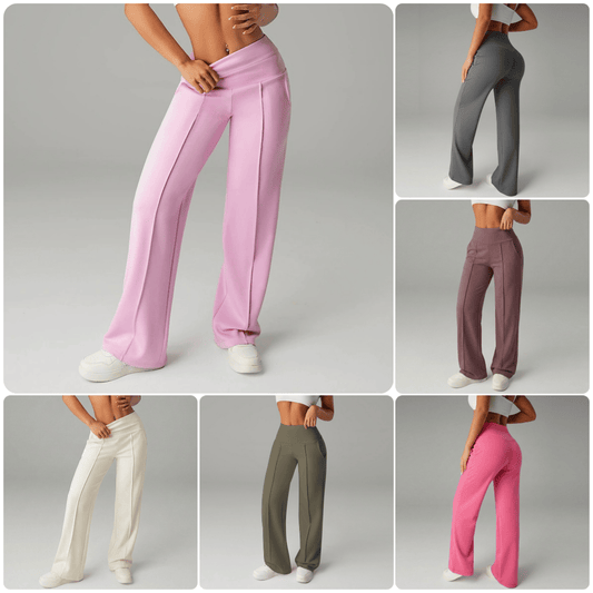 🎁2026 Nouveautés 50 % DE RÉDUCTION👖50 000+ VENDUS💕Pantalon droit ample uni pour femme