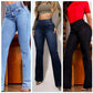 🔥 52% de réduction ! ⏰ Jean Évasé Taille Haute en Stretch – Silhouette Allongée, Confort Extensible & Look Élégant Toute la Journée 👖✨