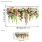 ✨DERNIER JOUR -50 % DE RÉDUCTION ! 💐Lot de stickers vitrophanie bouquet de fleurs coloré 🖼️