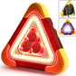 2-EN-1 Lampe de Signalisation d'Urgence Solaire Triangulaire pour le Bord de Route🌸