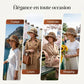 👒✨54 % de réduction🔥Chapeau de soleil élégant en paille tressée avec un nœud