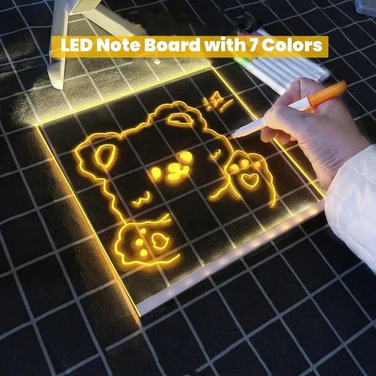 💥💥55% de réduction pour une durée limitée 💥💥🎨 Tableau de notes LED 🎁 Achetez 1 et obtenez 7 stylos de couleur gratuitement