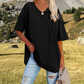 👚 PROMO LIMITÉE 50% DE RÉDUCTION ! 💥 T-Shirt Femme Col V – Coton Premium, Coupe Ample, Bas Évasé ✨