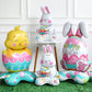 🐰 58% DE RÉDUCTION ! 🎉 Ballons 3D sur Pied pour Pâques – Géants Lapin/Carotte/Poussin/Œuf – Décoration Festive, Gonflage à l'Air & Parfait pour Enfants/Jardin 🌷