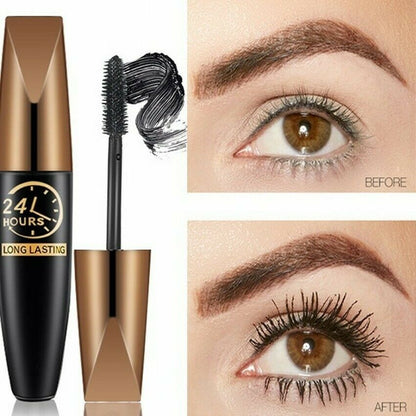 🔥Achetez 2 obtenez 1 gratuit——Mascara allongeant épais en fibre de soie imperméable 4D