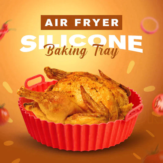 🍟 ACHETEZ 2, OFFERT 1 ! 🍗 Plaque de Cuisson en Silicone pour Friteuse à Air – Silicone 100% Comestible, Antidérapante & Facile à Nettoyer 👨‍🍳