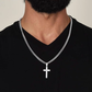 ✝️🎊⏰ BONNE ANNÉE -53% ! Collier Homme Pendentif Croix Acier Inox – Design Élégant, Matériau Durable & Boîte Cadeau Incluse