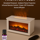 🔥 50% DE RÉDUCTION - DERNIER JOUR ! 💦 Diffuseur d'Humidité avec Flamme de Cheminée - 7 Couleurs LED et Télécommande, Ambiance Apaisante pour Maison/Bureau 🌙📦