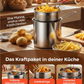 🍳 57% RABATT! 🍟 Multifunktionale Fritteuse aus Edelstahl 304 – Robust, hitzebeständig & vielseitig – Ideal für knuspriges Frittieren zu Hause ✨