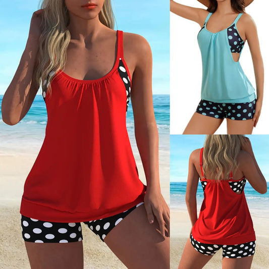 🏖️ Été brûlant - 55% de réduction 👙 Maillot de bain deux pièces à pois pour femme ✨