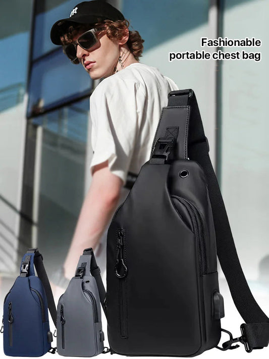 🎒 54% DE RÉDUCTION ! 🛡️ Sac de Poitrine en Oxford – Léger, Multi-poches & Pour Randonnée & Voyage ✨