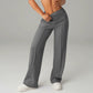 🎁2026 Nouveautés 50 % DE RÉDUCTION👖50 000+ VENDUS💕Pantalon droit ample uni pour femme