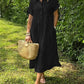 ⏳Réductions temporaires Super-Économies ⏳👗Robe chemisier long rayé col V pour femme