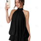 👗🌊 PROMO FLASH -60% ! Robe Bretelles Légère & Fluide – Effet Portefeuille, Ourlet Évasé, Dos Nu, 8 Coloris, Tailles S-2XL, Idéale Soirées & Plage ✨
