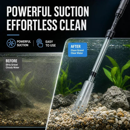 🐠🔋 Aspirateur de fond électrique pour aquarium – Nettoie le gravier et renouvelle l’eau en même temps, puissant et silencieux, l’entretien du bac devient un jeu d’enfant 💧⚡