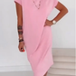 ⏳Spécial à durée limitée⏰Robe t-shirt pour femme – Douce, avec poches, coupe midi décontractée👗