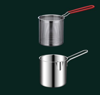 🍳 57% RABATT! 🍟 Multifunktionale Fritteuse aus Edelstahl 304 – Robust, hitzebeständig & vielseitig – Ideal für knuspriges Frittieren zu Hause ✨