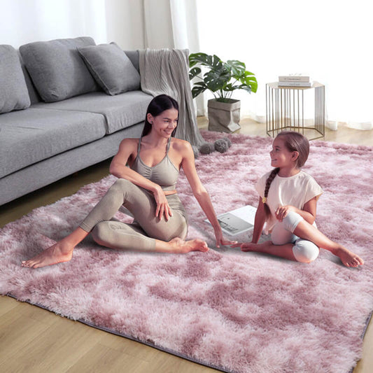 📢📢49% de réduction⏰Tapis de sol en pelouche à dégradé de couleurs🛋️