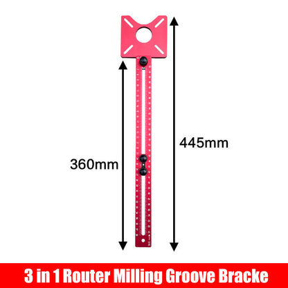 🔧 PROMO LIMITÉE -56% ! 🪵 Support de Fraisage de Rainures de Toupie 3-en-1 – Alliage Aluminium, Amovible, Précis, Idéal Menuiserie 🛠