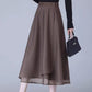 Jupe midi en tulle à taille haute