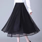 Jupe midi en tulle à taille haute