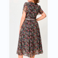 🔥Hot 29% réduction🔥Robe florale fluide avec ceinture blanche délicate