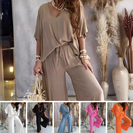 2024 New Design✅Women’s Casual Loose Solid Color Suit🌸