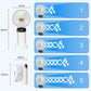 2024 New Design🎁Multifunctional Foldable Handheld Stand Fan🍃