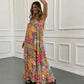 👗Robe longue imprimée sans manches