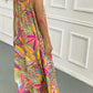 👗Robe longue imprimée sans manches