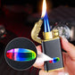 Briquet coupe-vent en forme d'alligator avec triple flamme🔥