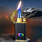 Briquet coupe-vent en forme d'alligator avec triple flamme🔥