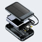 Batterie Externe Solaire Mini Autonome avec Câble Intégré✨