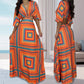 Summer Hot Sale💕 Sexy Bat Half Sleeve Hollow Maxi Dresses