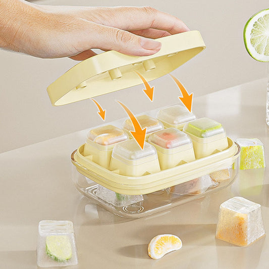 🧊1 acheté, 1 offert !🥃 Mini bac à glaçons – 6 compartiments, démontage rapide et adapté à un usage alimentaire